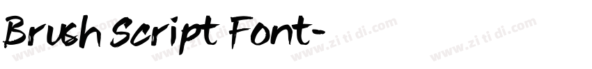Brush Script Font字体转换